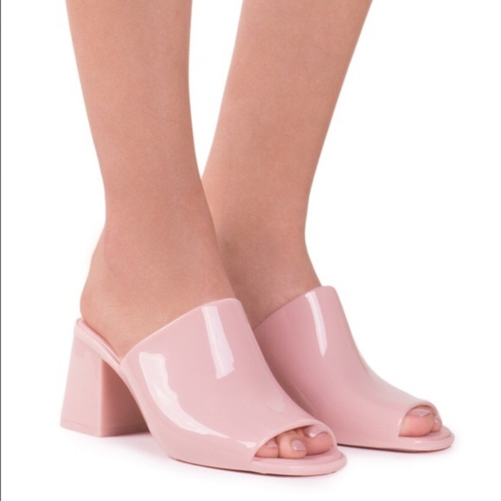 Jeffrey Campbell Petra Jelly Mule in Pink